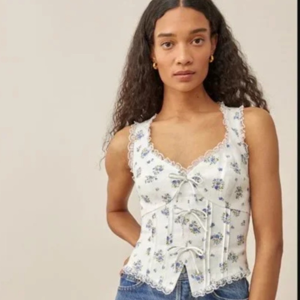 Reformation Linen Brenda Top